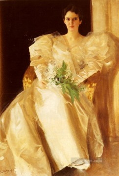 スウェーデンのアンダース・ゾーンを代表するエベン・リチャーズ夫人の肖像 Oil Paintings